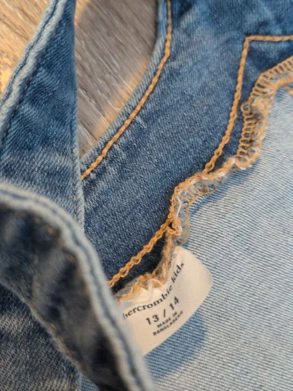 Abercrombie kids Denim Overall Dress 13/14